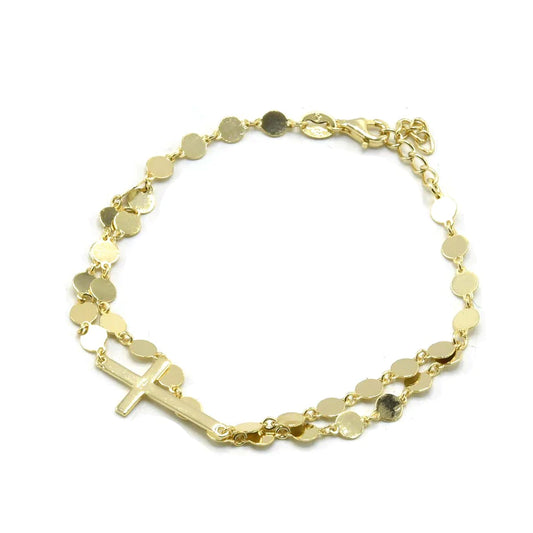 PLATED STYLE CROSS BRACELET