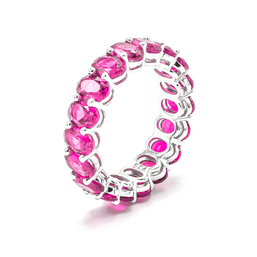 FUCHSIA OVAL SHAPE RING