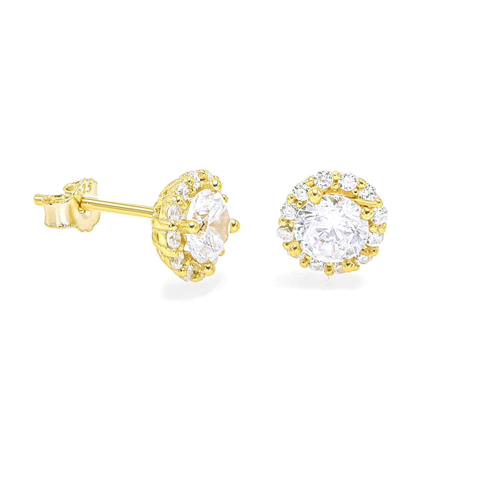 GOLD DELICATE DIAMOND EARRINGS