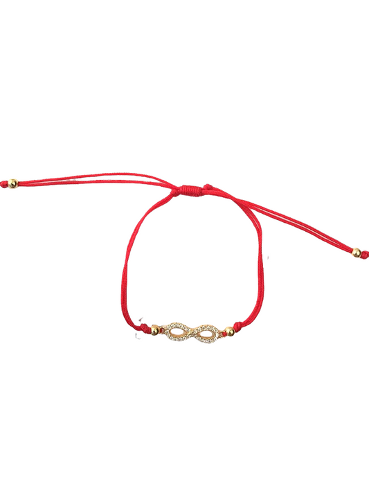 RED STRING GOLD INFINITE BRACELET