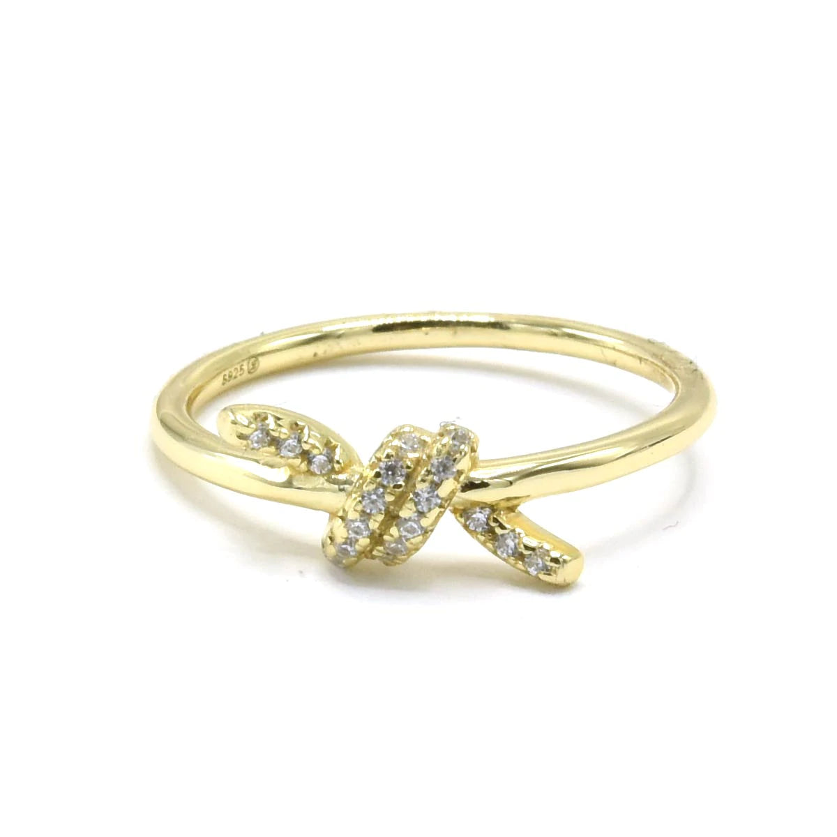 GOLD TIE LACE RING SIZE
