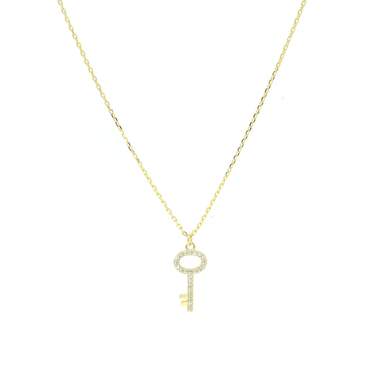 GOLD KEY CHAIN NECKLACE