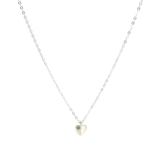 SILVER HEART SHAPE NECKLACE
