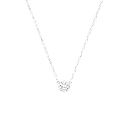 SILVER ROUND SHAPE NECKLACE