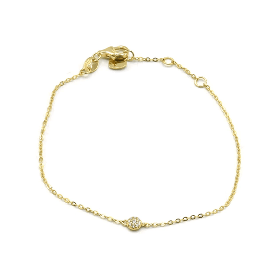 GOLD CIRCLE ROUND BRACELET