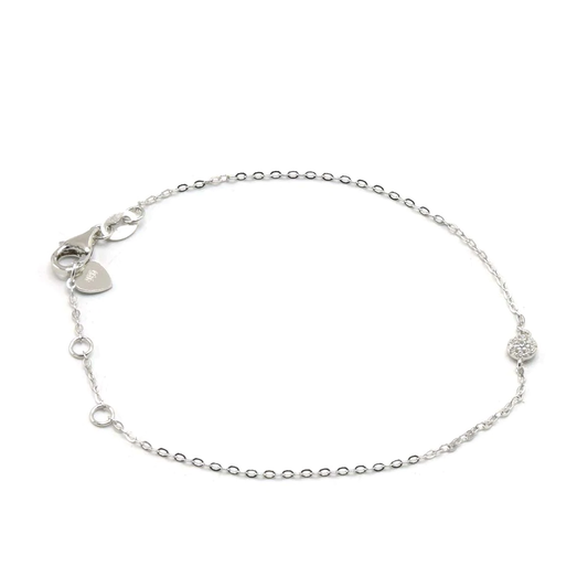 SILVER CIRCLE ROUND BRACELET