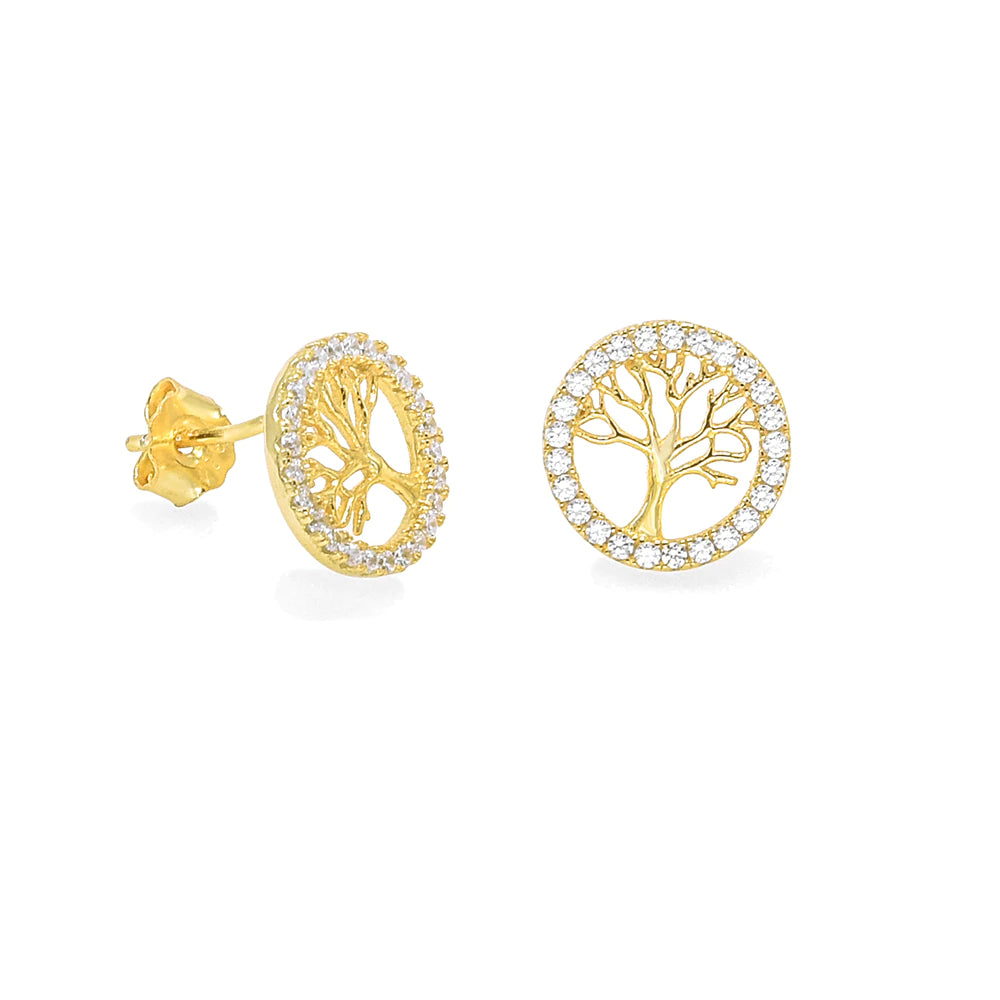 GOLD LIFE TREE WITH STONES