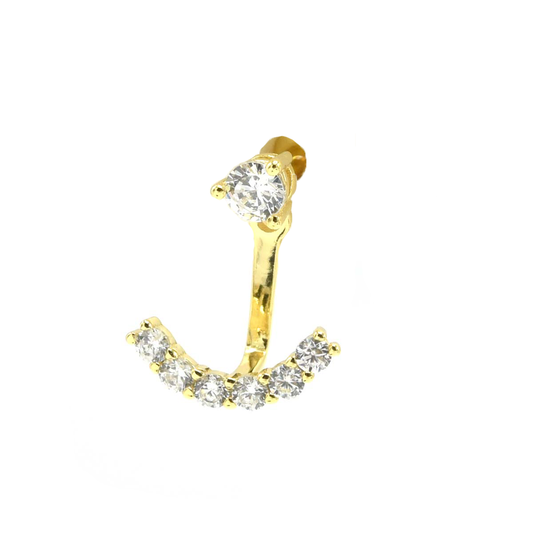GOLD DIAMOND DANGLE EARRINGS