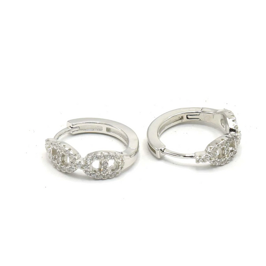 SILVER CHAIN STYLE EARRINGS