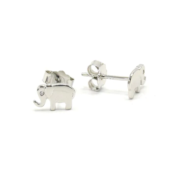 SILVER ELEPHANT EARRINGS