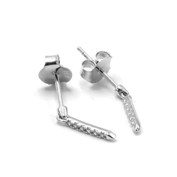 POINTY BAR DIAMONDS EARRINGS