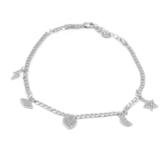 SILVER UNIVERSE DANGLE ANKLE