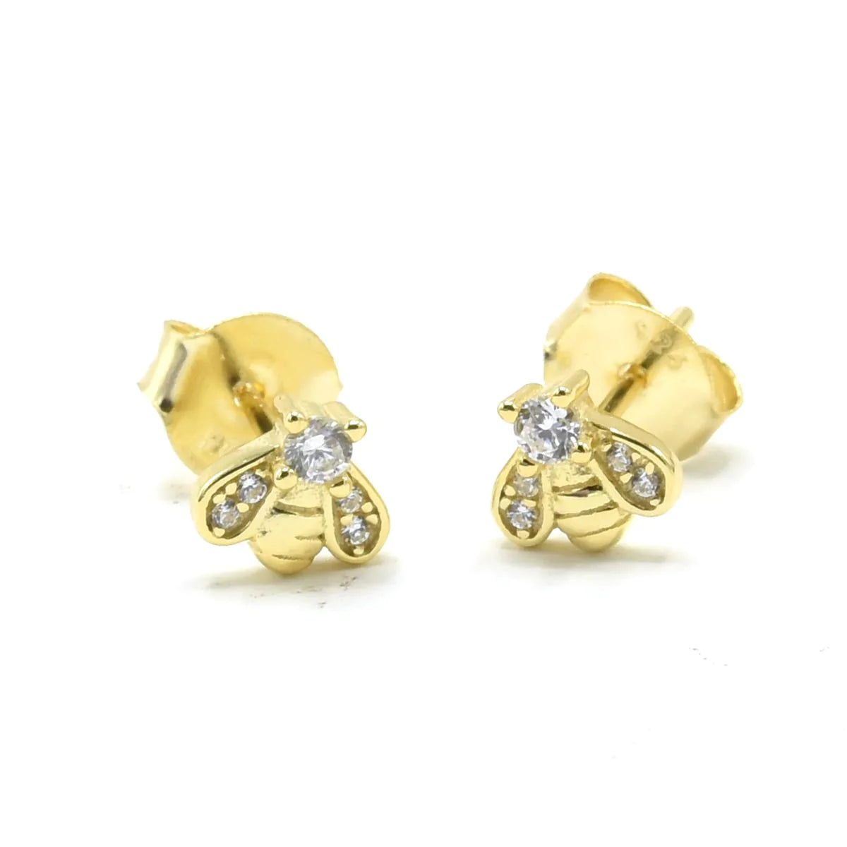 SMALL SIMPLE BEE EARRINGS