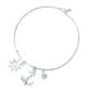 GOLD ANCHOR DANGLES BRACELET